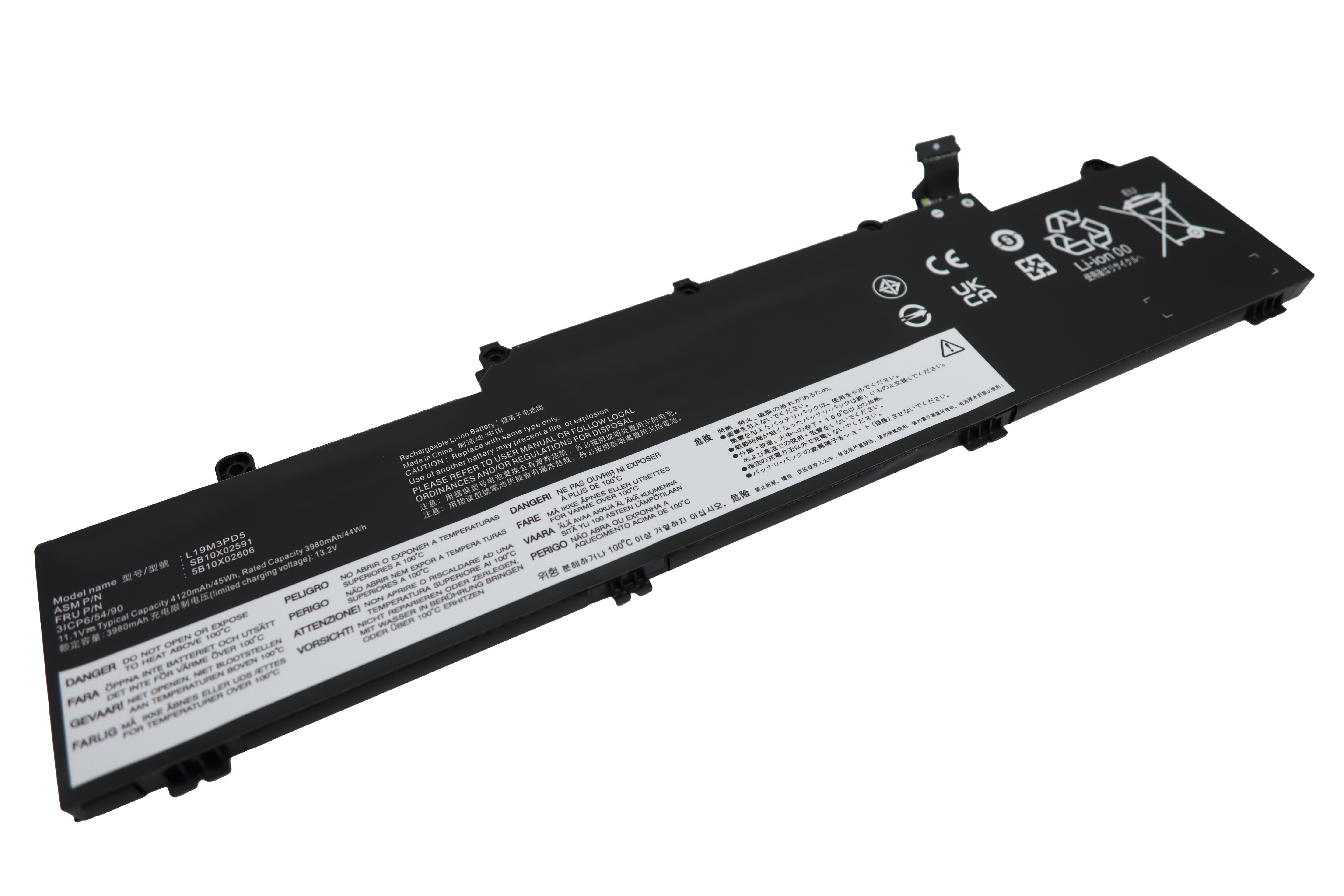 Vistaport Notebook-Akku – für Lenovo ThinkPad E14 (2. Gen., 4. Gen.), E15 (2. Gen.) – 45 Wh, 11,1 V – Schwarz