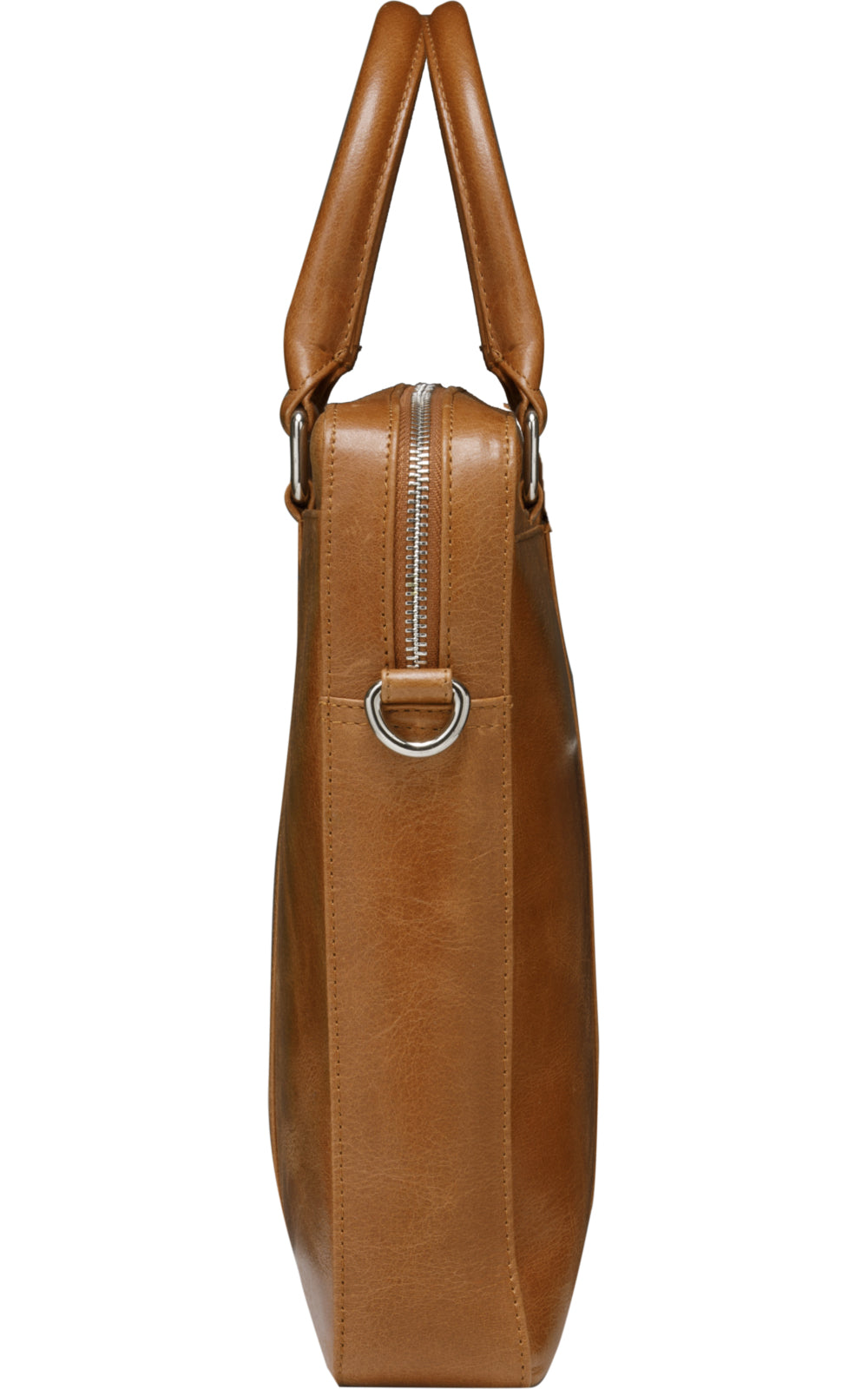 dbramante1928 Notebook-Tasche bis 15" – Vollnarbenleder, abnehmbarer Schultergurt – Beige