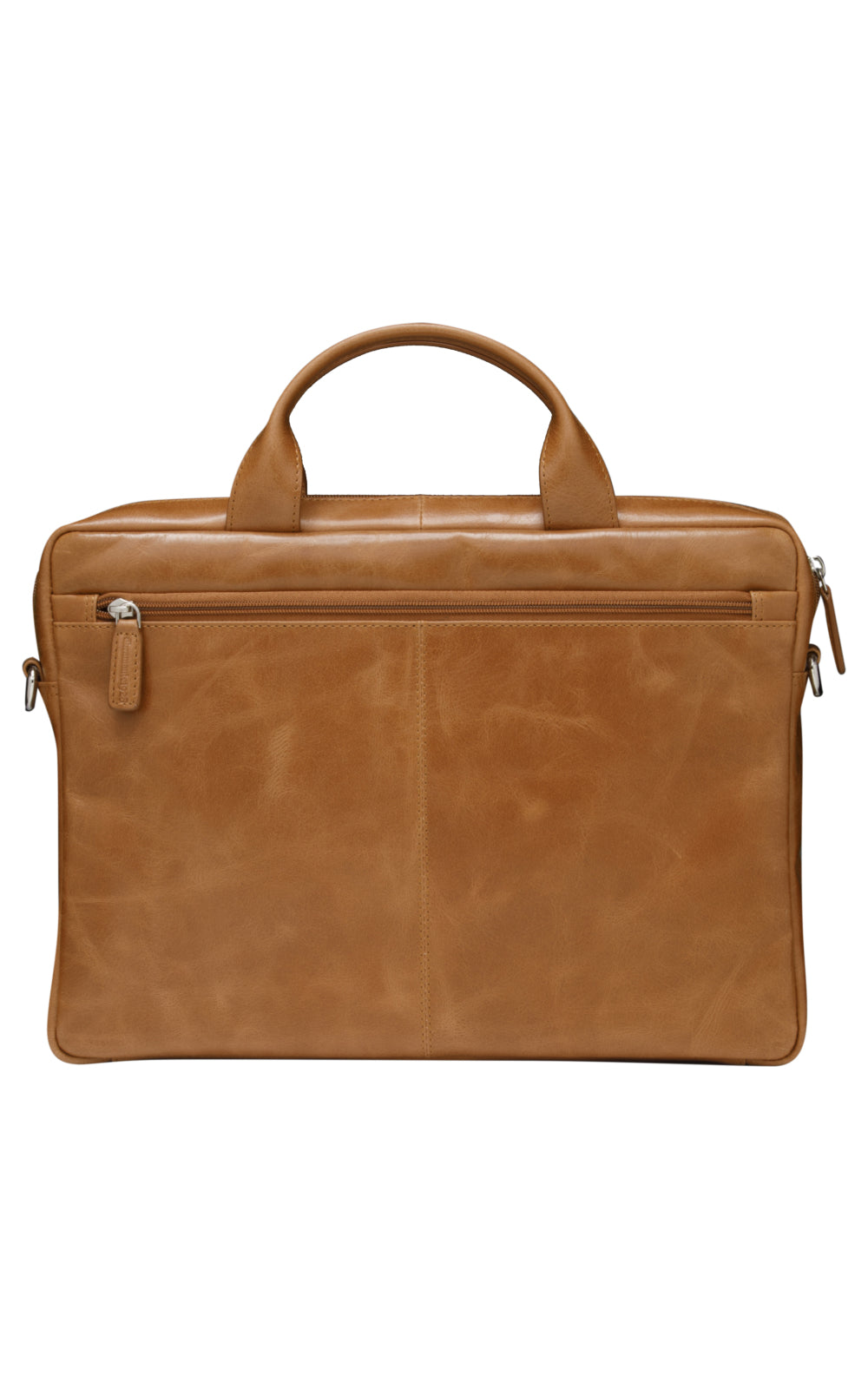 dbramante1928 Notebook-Tasche bis 15" – Vollnarbenleder, abnehmbarer Schultergurt – Beige