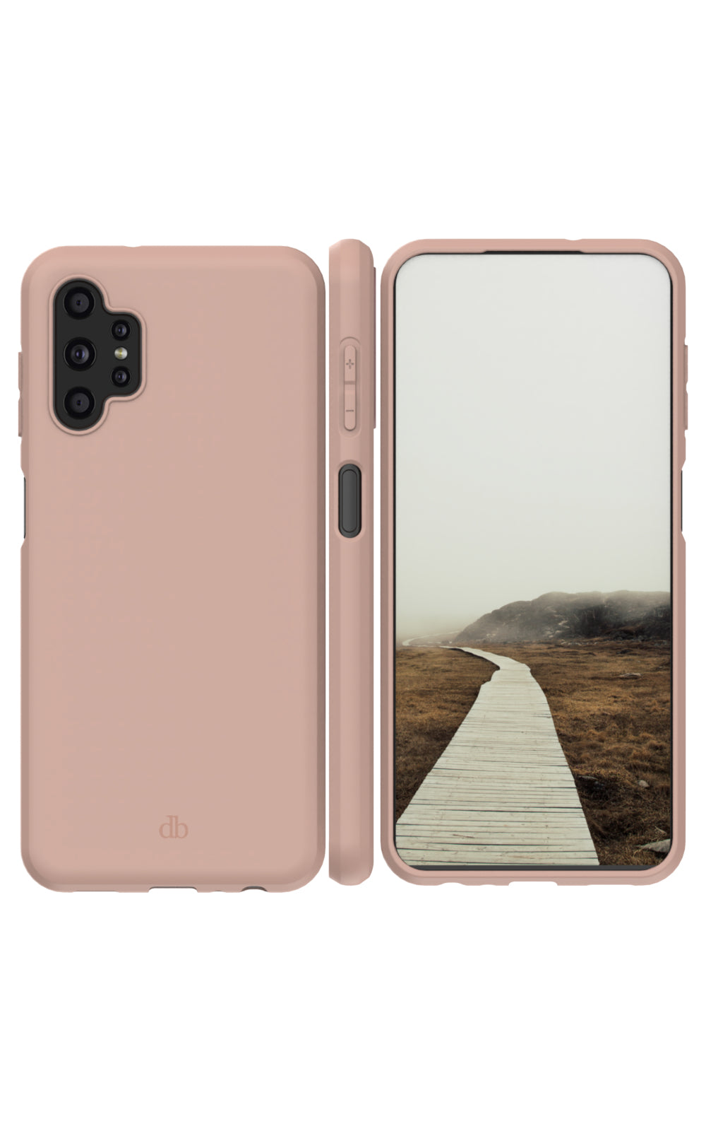 dbramante1928 Greenland – Backcover – für Samsung Galaxy A13, Pink Sand, bis 1,2 m sturzsicher