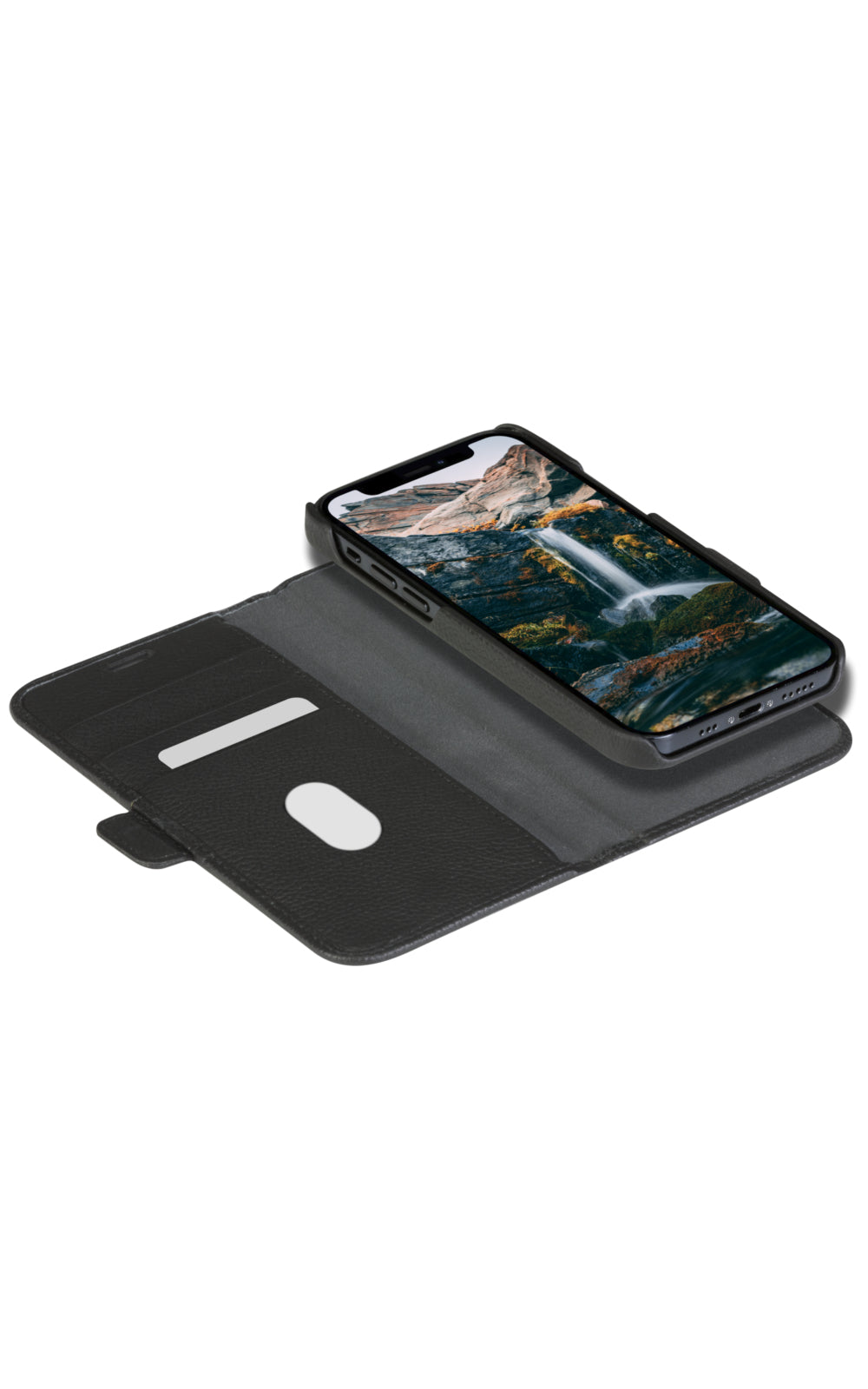 dbramante1928 New York Wallethülle – für Apple iPhone 11 / iPhone XR, 3 Kartenfächer, Night Black