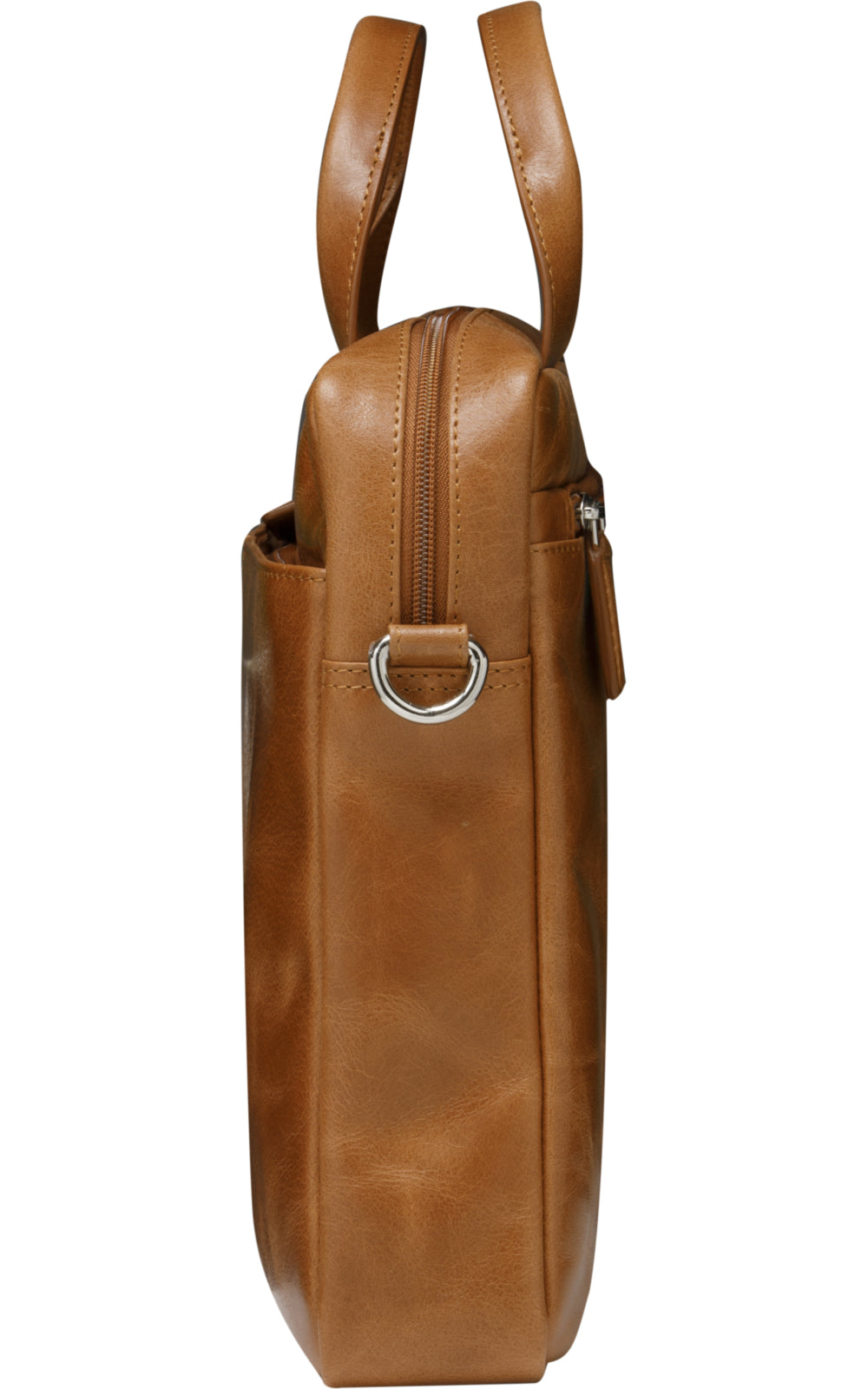 dbramante1928 Amalienborg Notebook-Tasche bis 15" – Vollnarbenleder, abnehmbarer Schultergurt – Braun