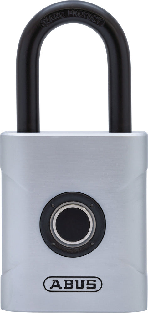 ABUS Fingerprint Touch Vorhängeschloss 57/50 – 50 × 23 × 59 mm, silber