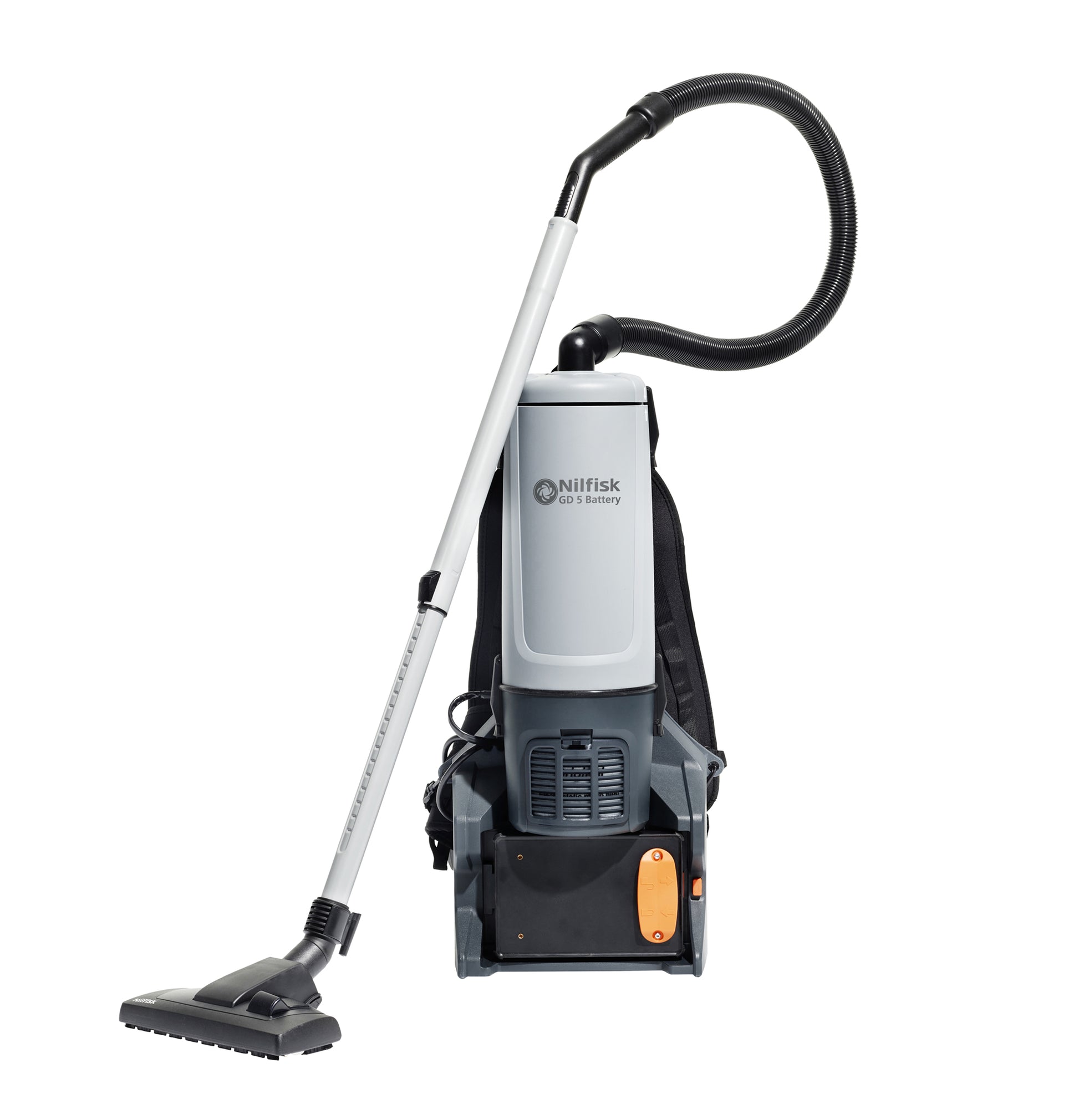 Nilfisk Trockensauger GD5 – 5000 mAh, 5 l, Akkubetrieb, Schlauch 1,0 m