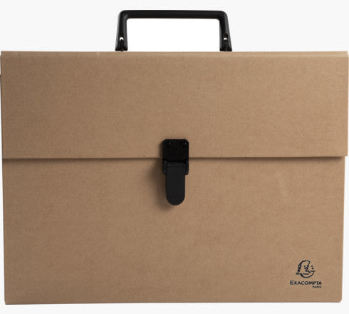 Exacompta Sammelmappe, für A4, Karton, braun, mit Lasche