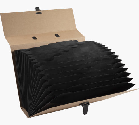 Exacompta Sammelmappe, für A4, Karton, braun, mit Lasche