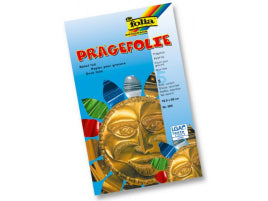 Folia Prägefolien glatt – sortiert – 185 × 290 mm, 70 µm, 5 Bogen, Aluminium