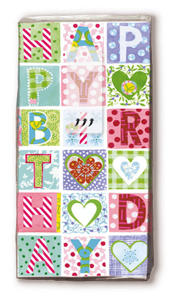 Paper + Design B-day Taschentücher – 4-lagig, 220 × 210 mm – 10 Taschentücher