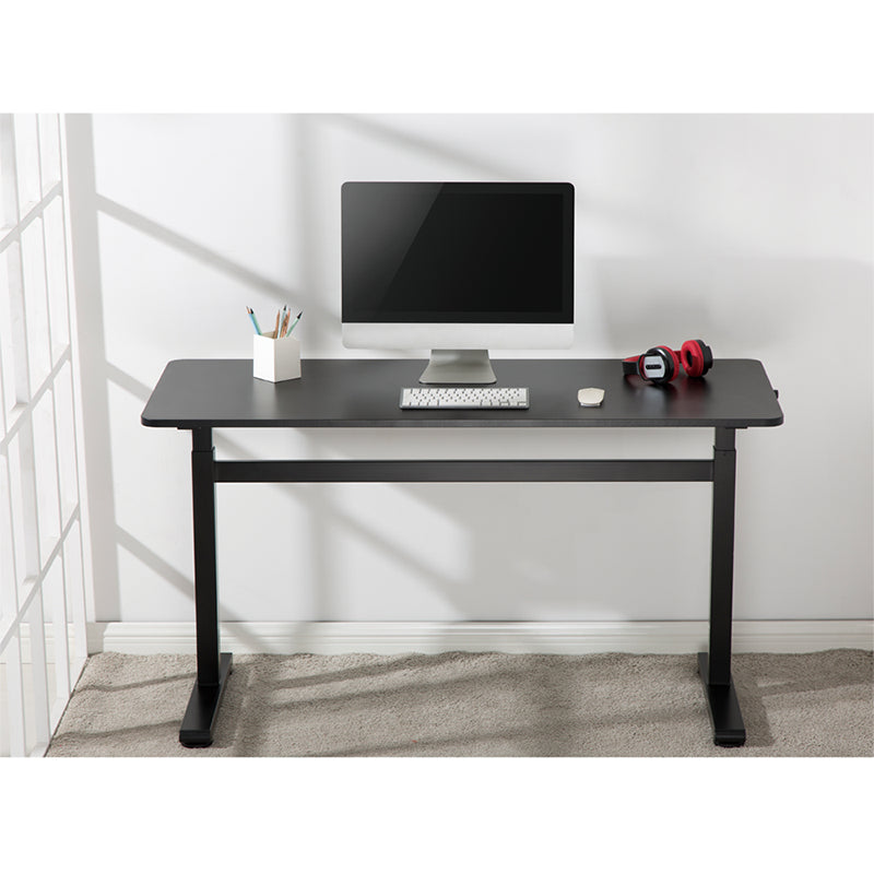 LogiLink EO0027 – Sitz-/Steh-Tisch, manuell, 140 × 60 cm, Höhe 70–117 cm, 40 kg, schwarz