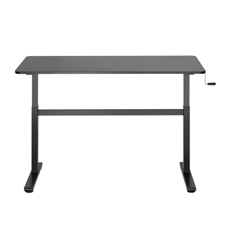 LogiLink EO0027 – Sitz-/Steh-Tisch, manuell, 140 × 60 cm, Höhe 70–117 cm, 40 kg, schwarz