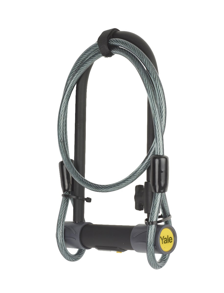 Yale YUL2C Mechanisches Vorhängeschloss – Stahl, Bügel 230×115 mm, Schäkeldurchmesser 13 mm, Aussen, Schwarz