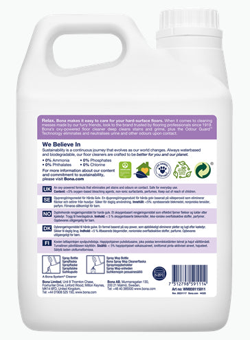 Bona Tiefenreiniger Bodenreiniger für Keramikfliese/Laminat/Stein – Flüssigkeit, Kanister – 2,5 l