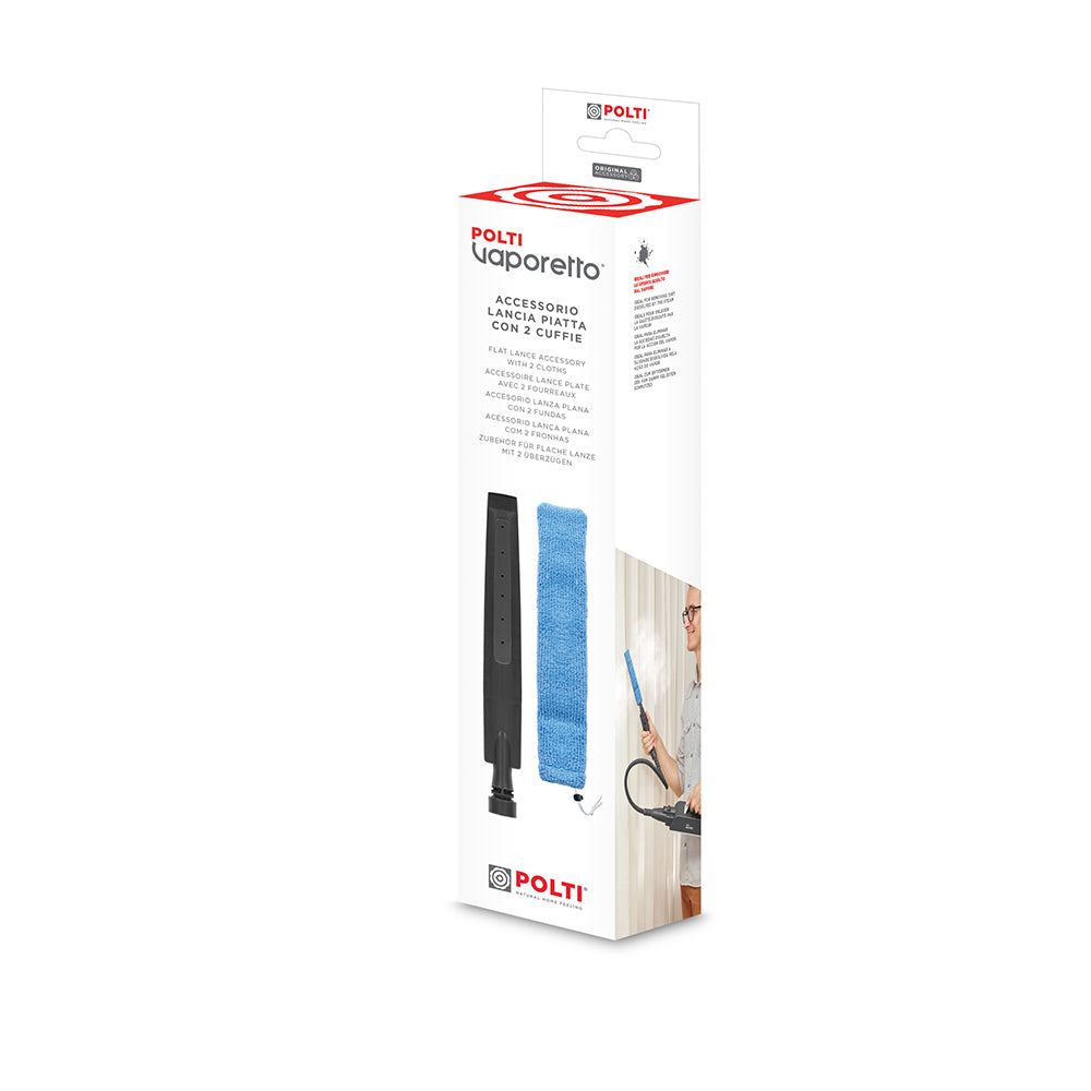 Polti Bürstenset – Polyamid/Polyester, 2-teiliges Set, schwarz/blau, für SV660, SV650 & weitere