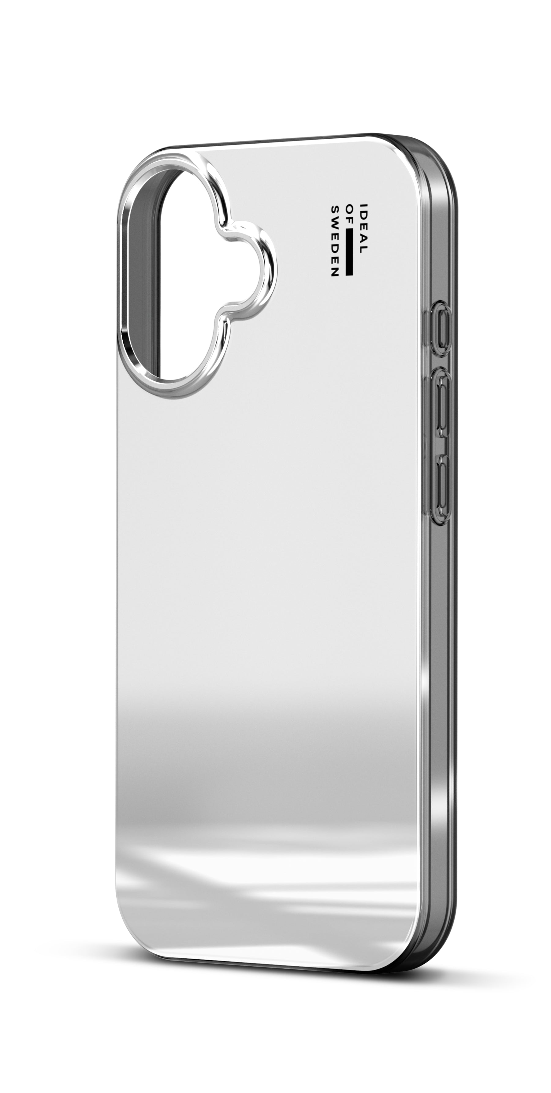 iDeal of Sweden Cover Mirror – Backcover – für Apple iPhone 16, MagSafe, TPU, Silber, bis 3 m Sturzsicher