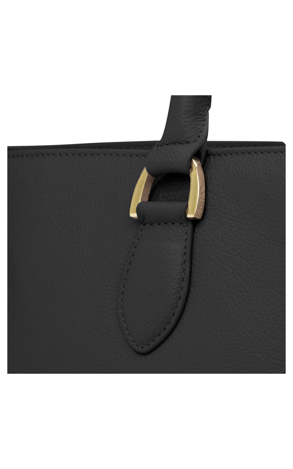 dbramante1928 Notebook-Tasche 15" – Leder, Reissverschluss – Schwarz