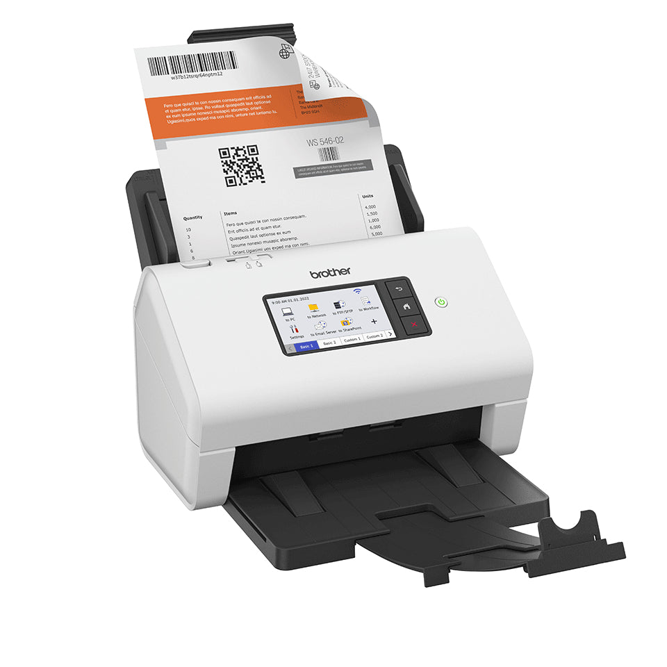 Brother Professioneller Desktop-Scanner – Dokumentenscanner, Duplex, WLAN, LAN