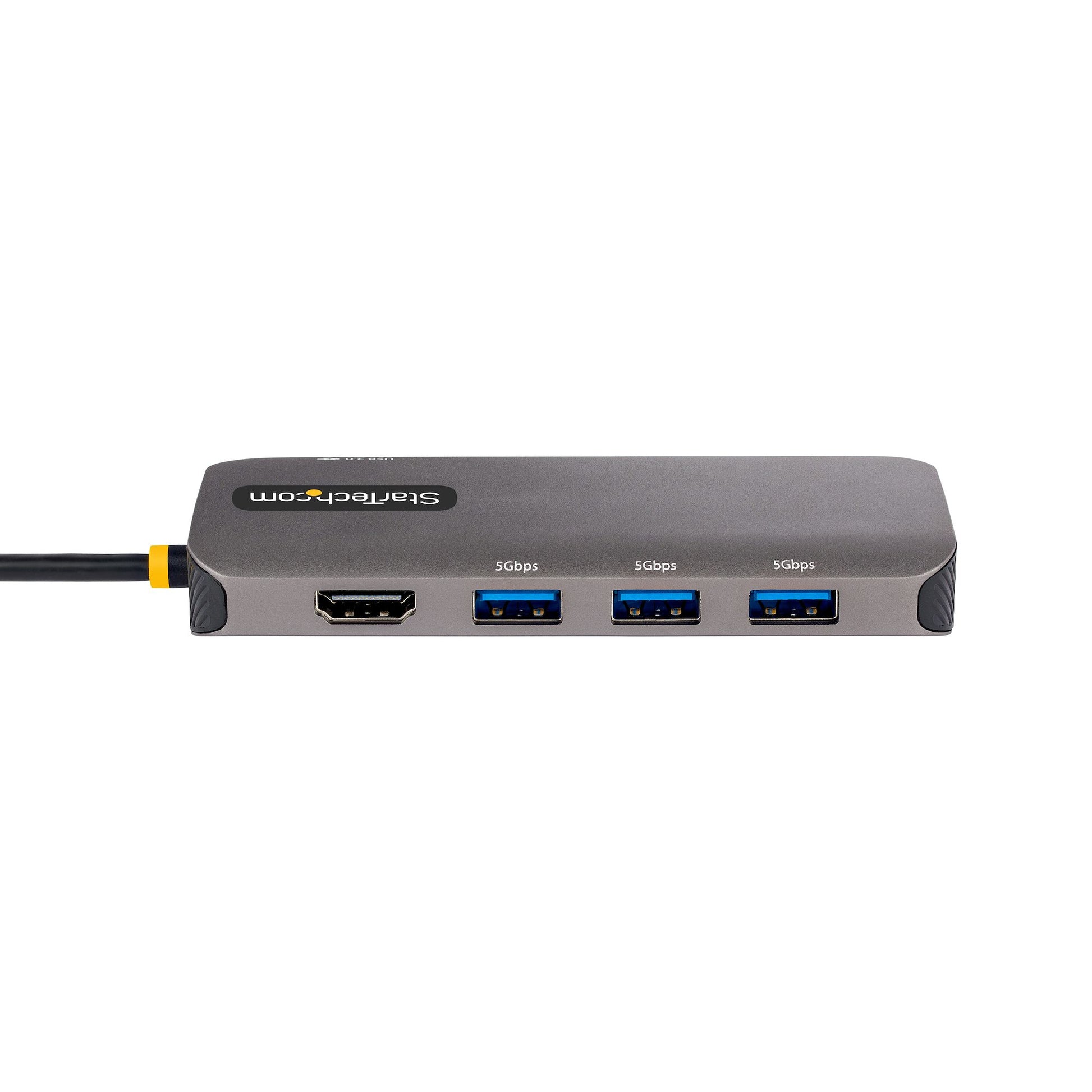 StarTech.com Multiport-Adapter – USB-C, 1× HDMI, 3× USB-A, 100 W PD, GbE, für Windows/Mac/ChromeOS
