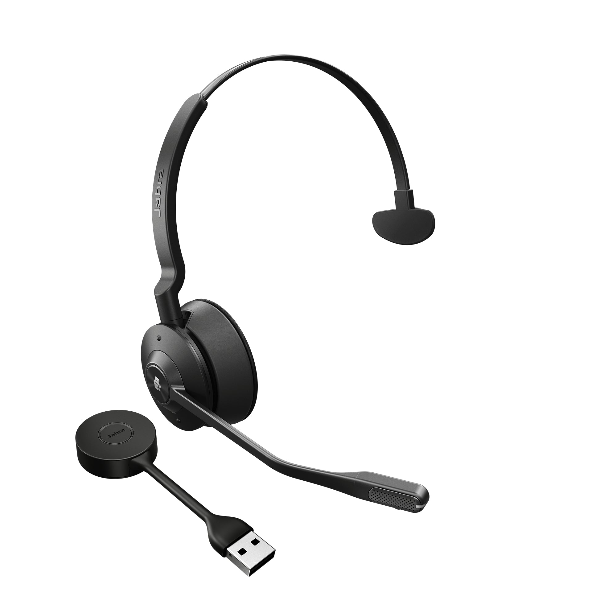 Jabra Engage 55 – Mono-Headset (On-Ear) – DECT, USB-A-Empfänger, Boom-Mikrofon – Schwarz/Titan – bis 13 h