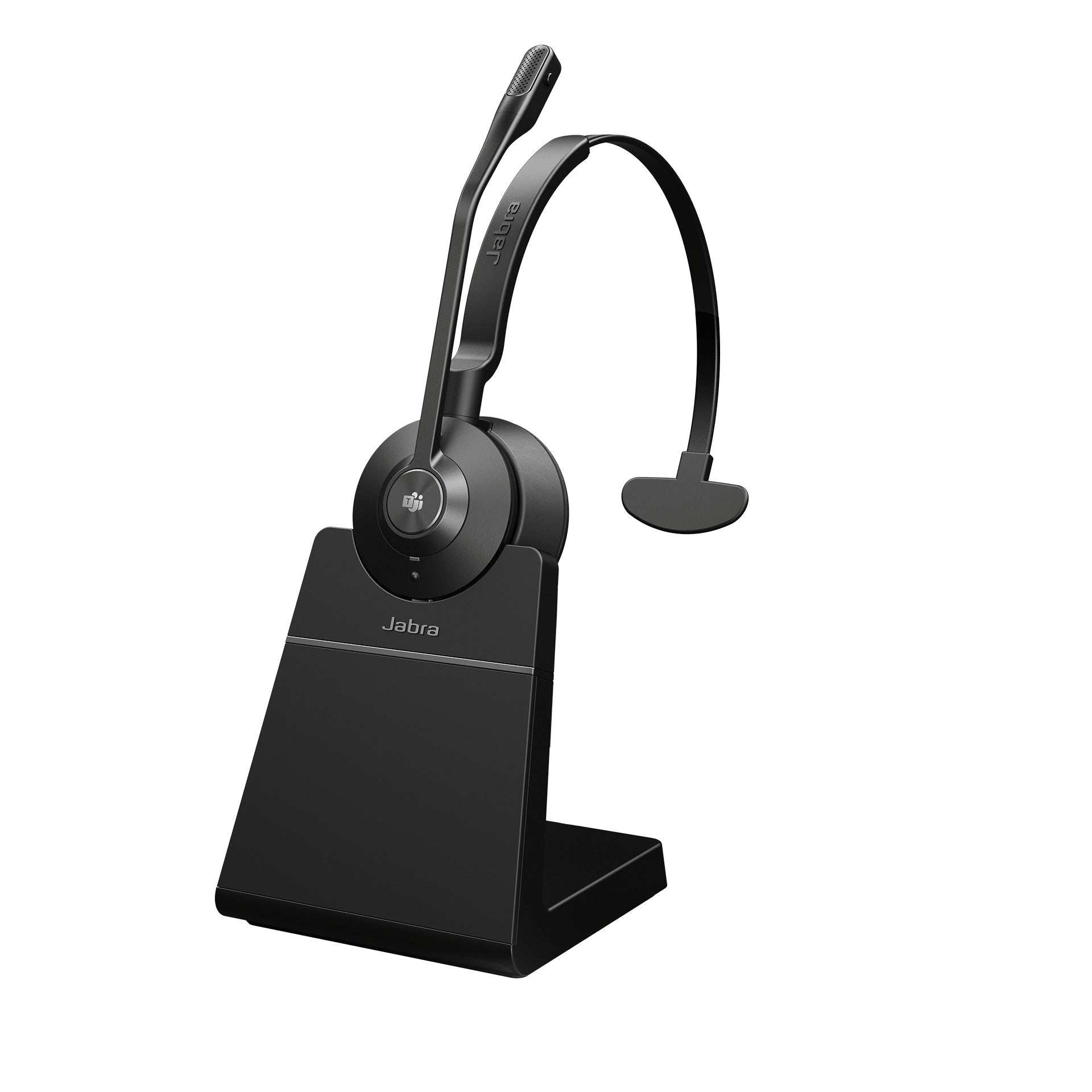 Jabra Engage 55 Office-Headset – On-Ear, Mono, BT, mit USB-C-Dongle, mit Ladestation, Schwarz