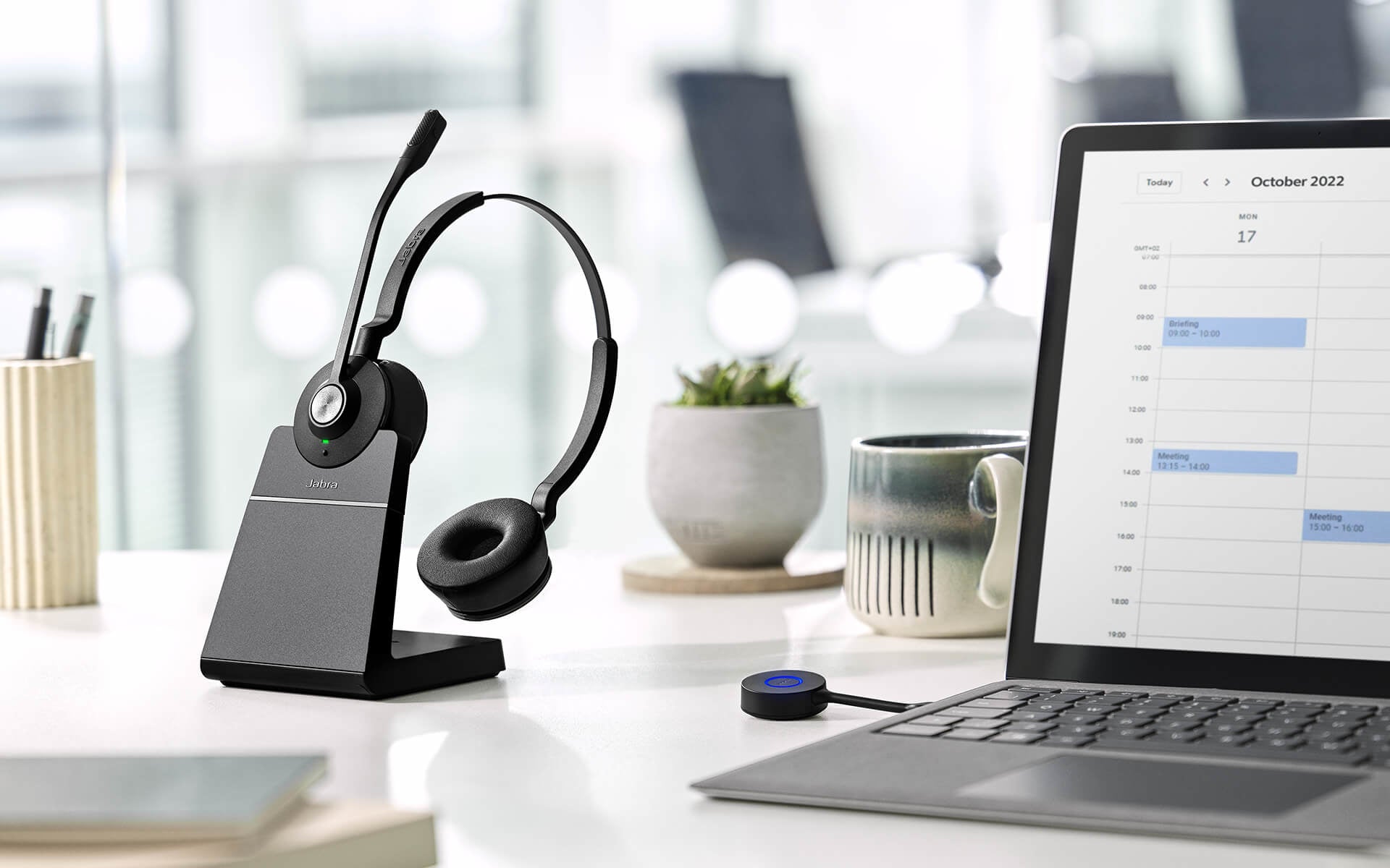 Jabra Engage 55 MS – Duo Headset – USB‑A – für Microsoft Teams – schwarz