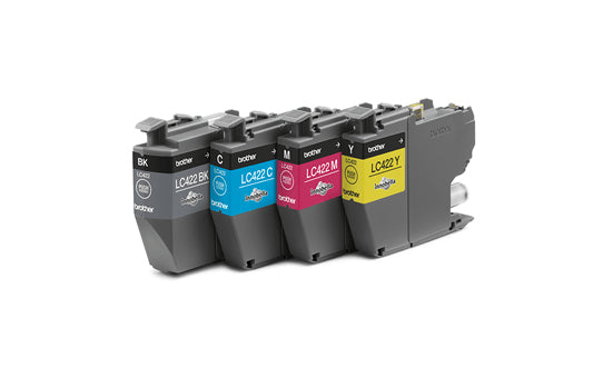 Brother Tintenpatronen-Multipack LC422VALDR, CMYK, 4er-Pack – für MFC-J5340DW, MFC-J5740DW, MFC-J6540DW und andere