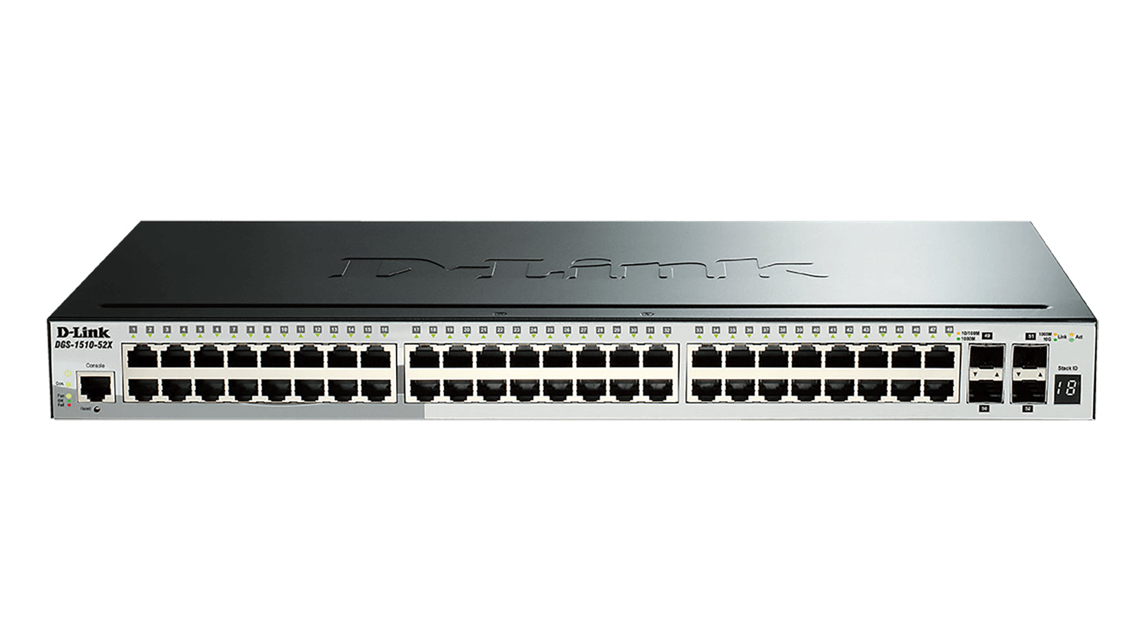 D-Link DGS-1510-20 – Managed Switch – 16×GbE, 2×SFP, 2×SFP+, L2/L3, 1U