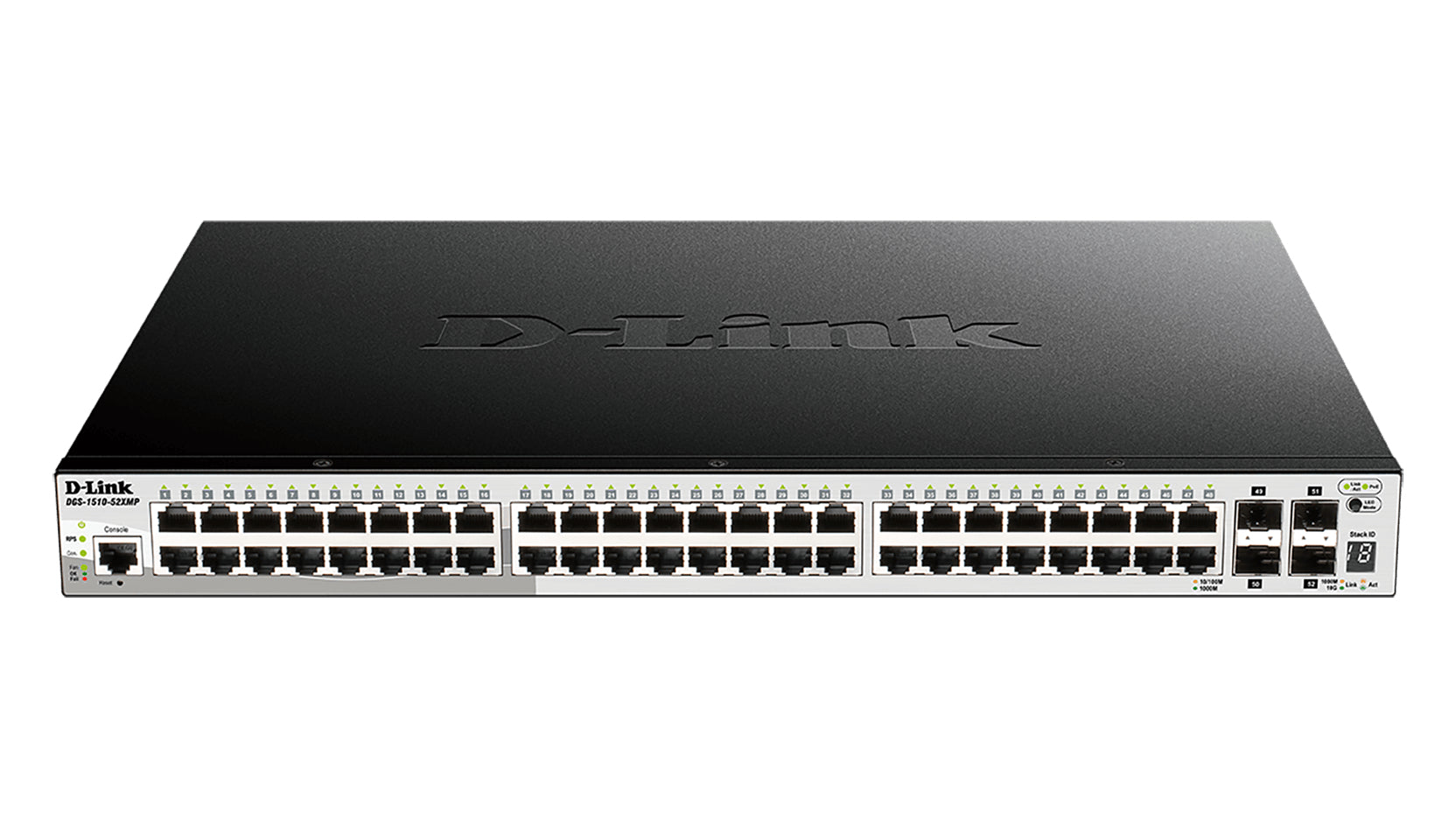 D-Link DGS-1510-20 – Managed Switch – 16×GbE, 2×SFP, 2×SFP+, L2/L3, 1U