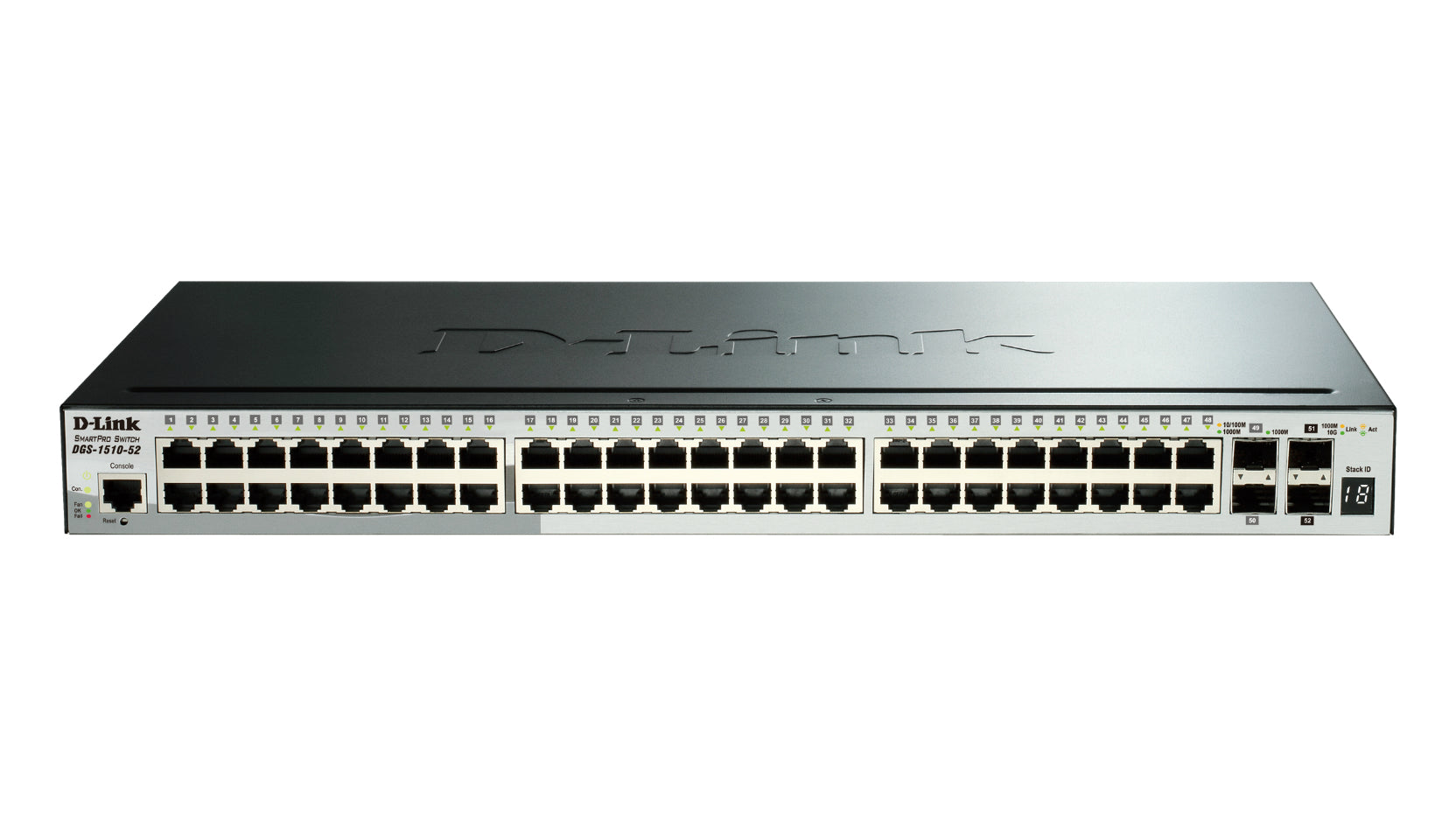 D-Link DGS-1510-20 – Managed Switch – 16×GbE, 2×SFP, 2×SFP+, L2/L3, 1U