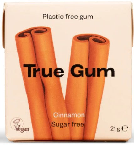 True Gum Kaugummi – Zimt, zuckerfrei – 21 g