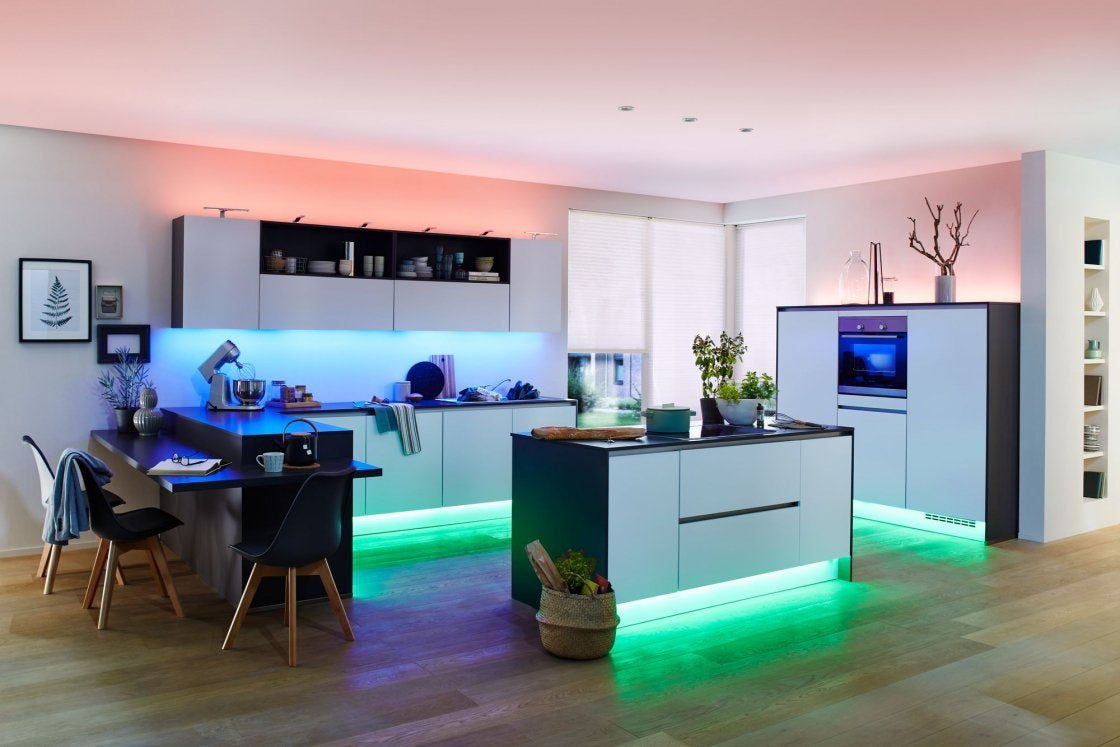 Paulmann LED-Streifen Aussen – Netzbetrieb – Zigbee, Alexa, Google – inkl. Netzteil – Silber – Kunststoff