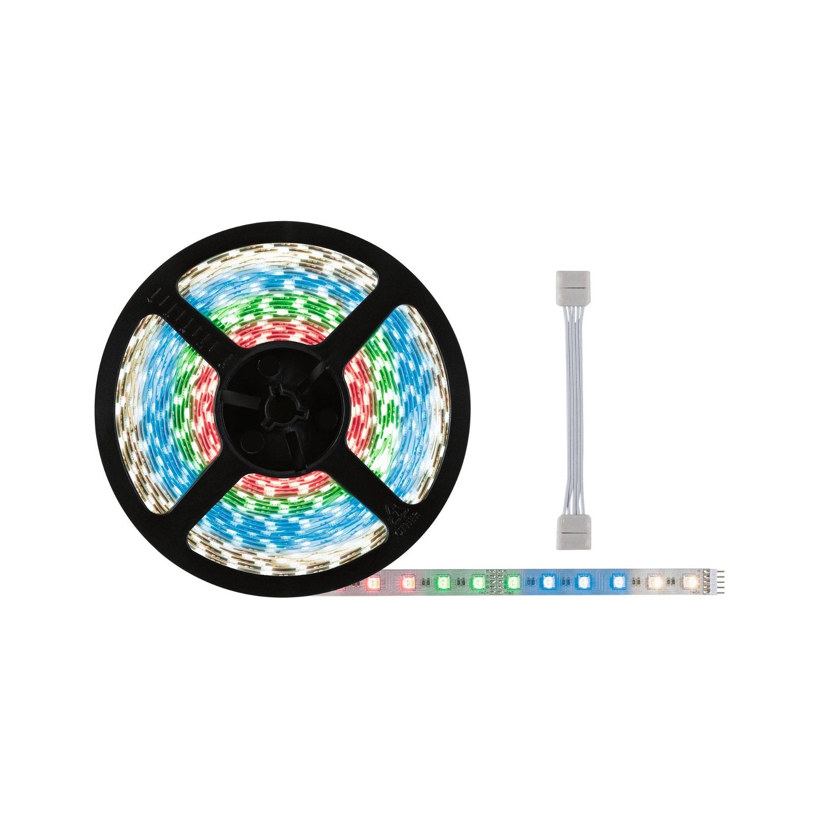 Paulmann LED-Strip MaxLED 500 – 10 m, mehrfarbig, dimmbar, 72 W – Silber