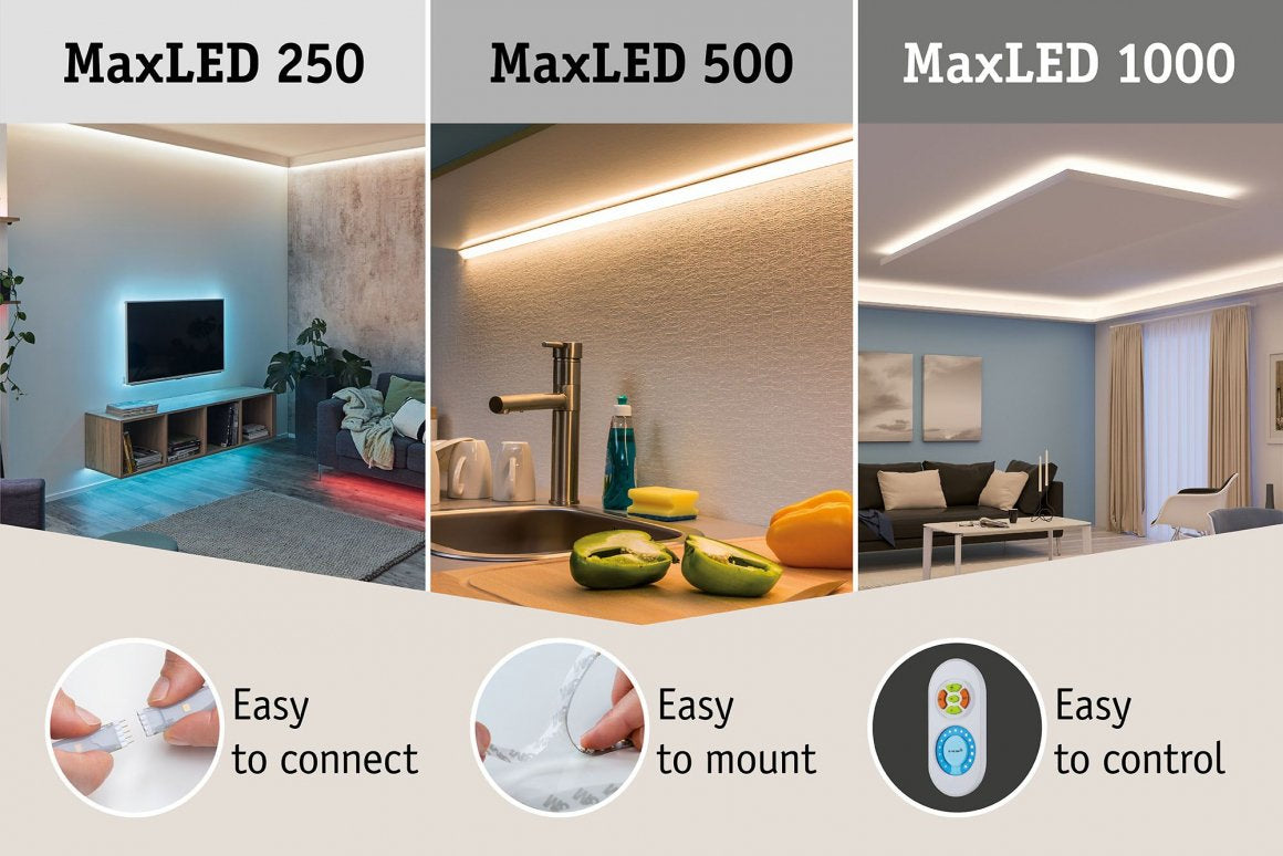Paulmann LED-Strip MaxLED 500 – Zigbee, RGBW, dimmbar – weiss einstellbar – 5 m