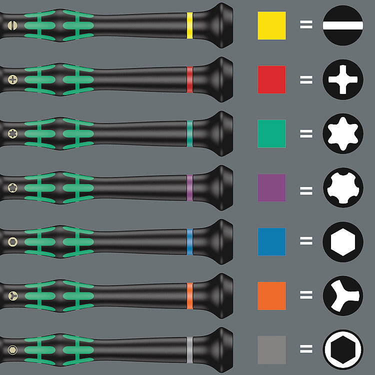 Wera Elektroniker – Präzisions-Schraubenzieher-Set, TX, 6-teilig, isoliert, Box, 05118154001
