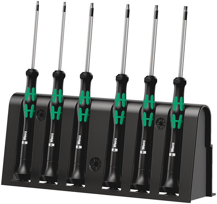 Wera Elektroniker – Präzisions-Schraubenzieher-Set, TX, 6-teilig, isoliert, Box, 05118154001