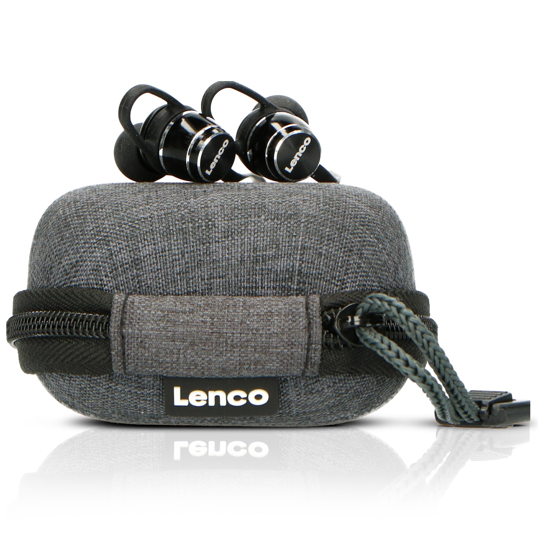 Lenco EPB-160BK In-Ear Kopfhörer – Stereo, BT 5.0, mit Ladecase, Schwarz