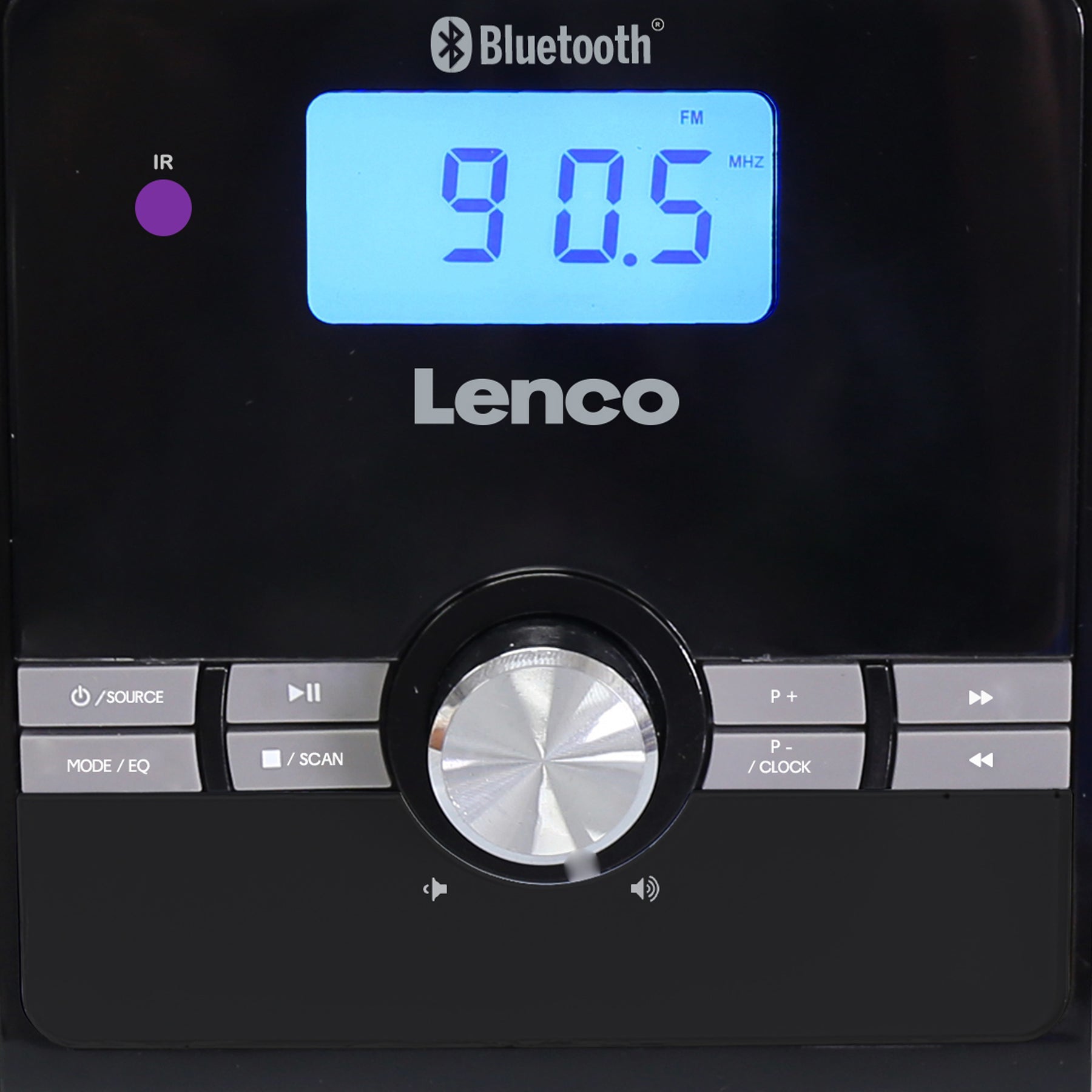 Lenco MC-030BK – Stereo-Vollverstärker, 2×5 W, USB, AUX, 3,5 mm Kopfhörer, Schwarz