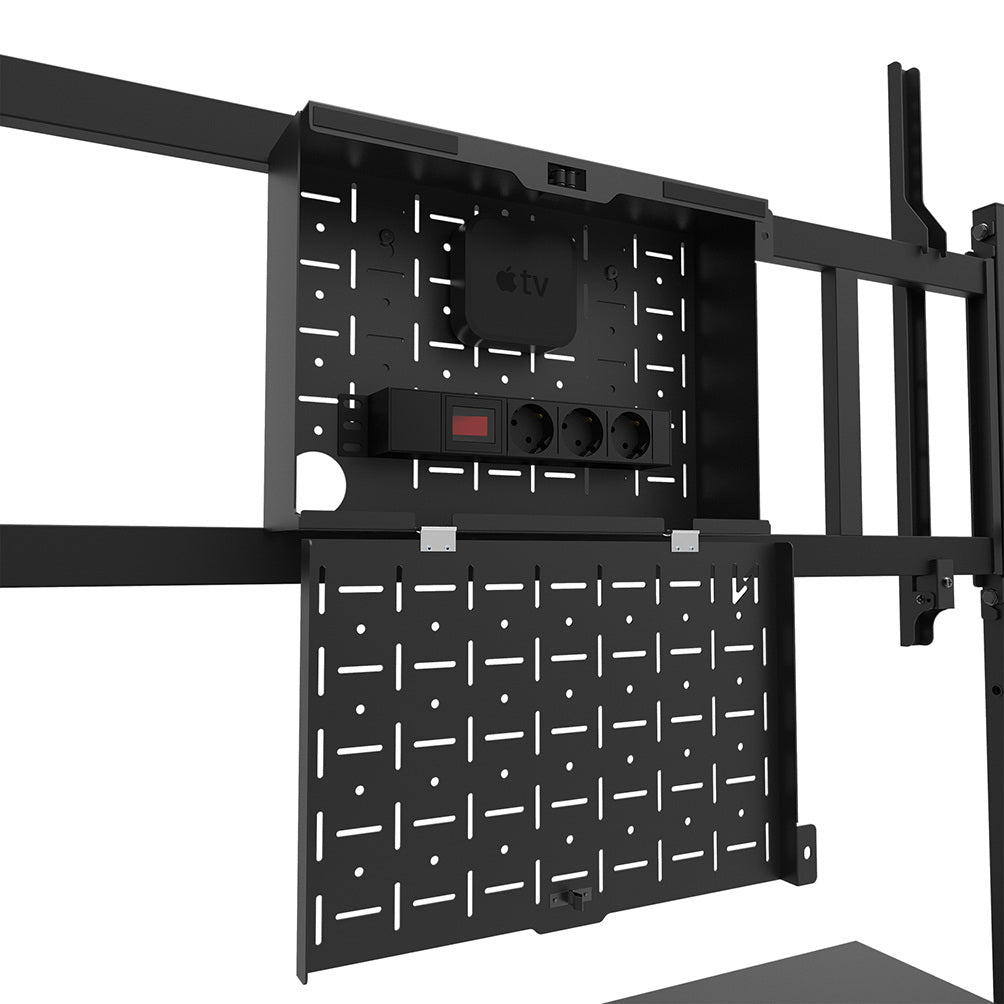 Neomounts FL50-575BL1 – Trolley, höhenverstellbar, für 65–109,8", VESA 100×100–1000×600, bis 125 kg, schwarz