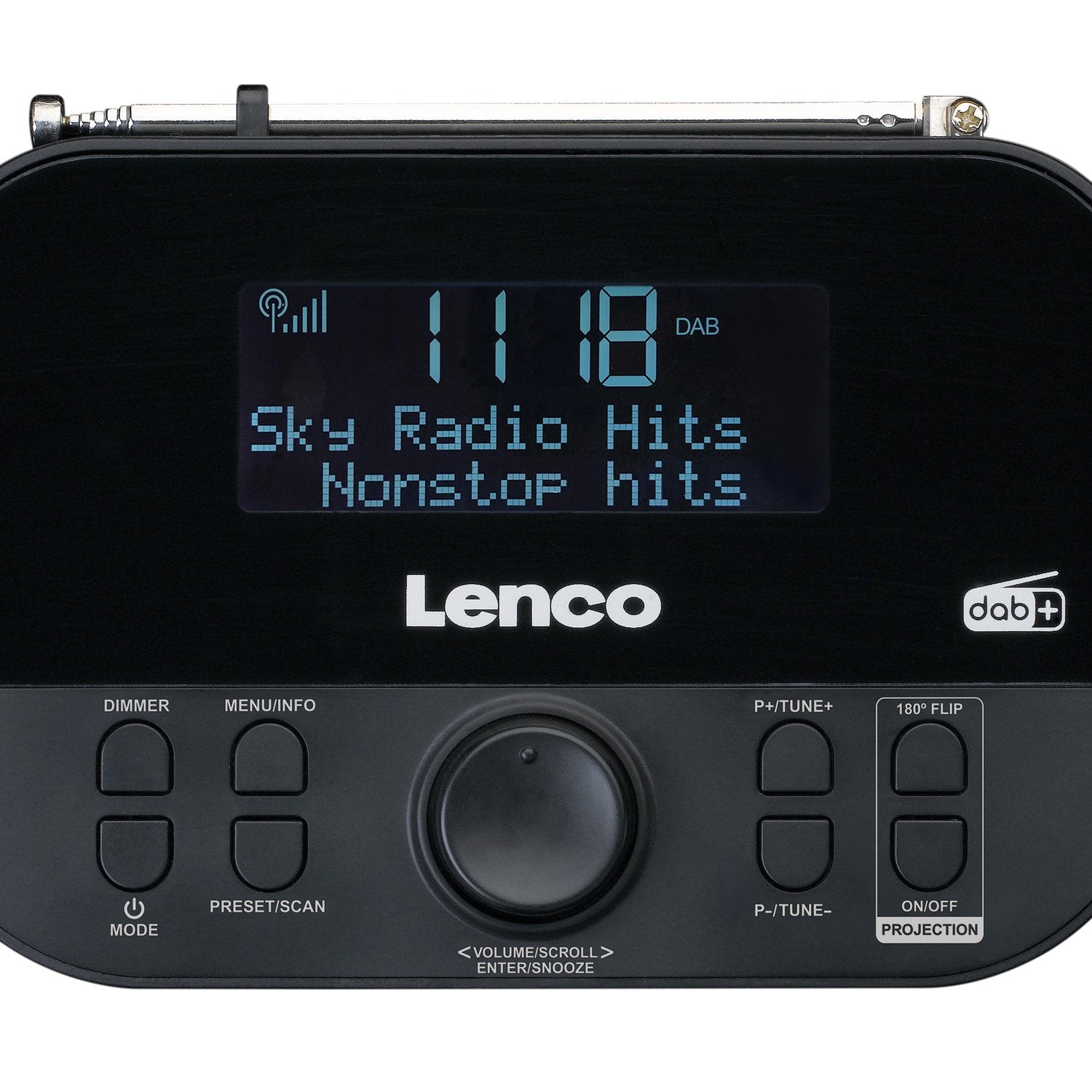 Lenco CR-615BK – Radiowecker – DAB+, UKW, Netzbetrieb – Schwarz