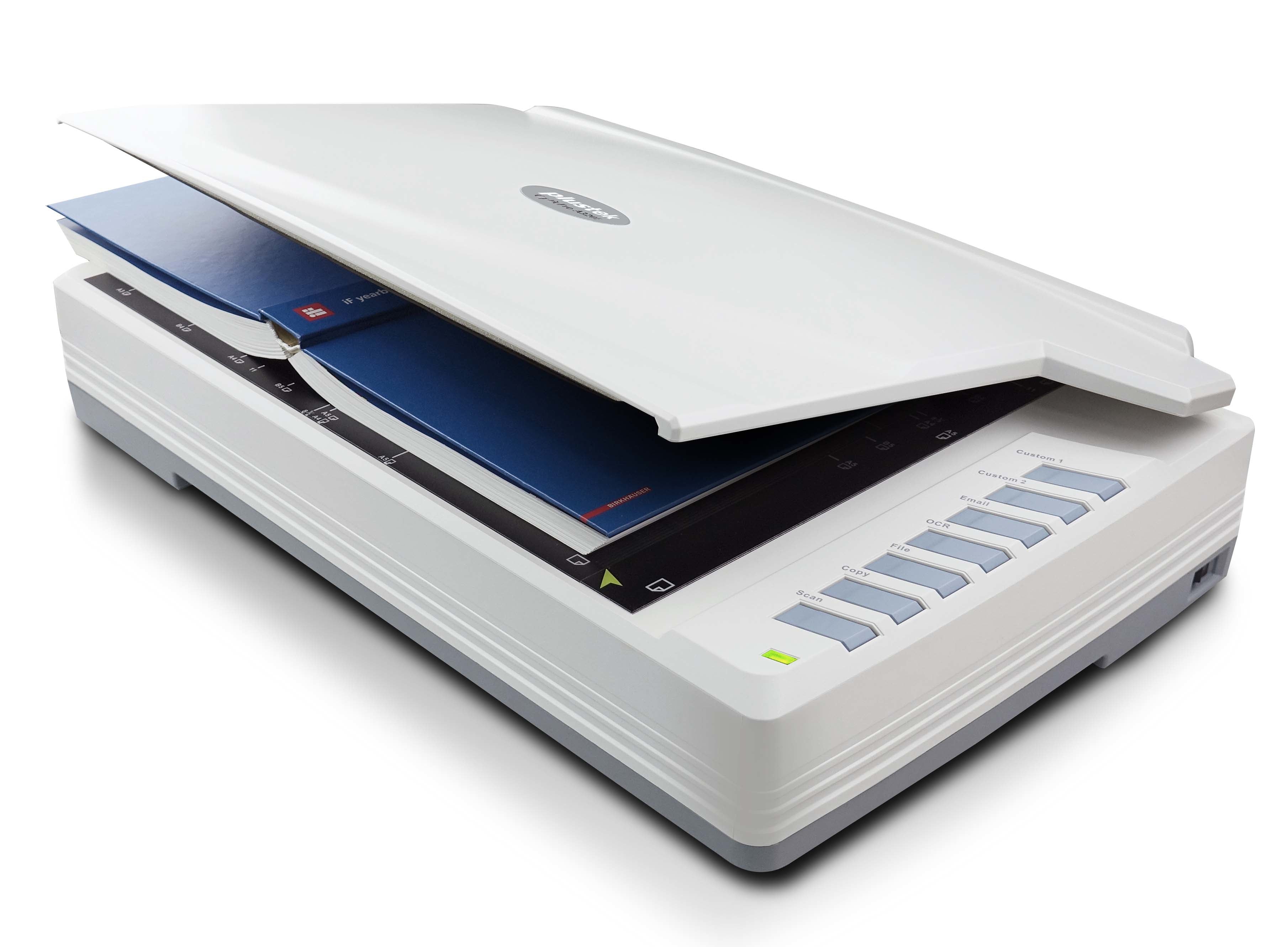 Plustek OpticPro A320E – Flachbettscanner, A3, Duplex, 800 dpi, USB, für Windows, macOS