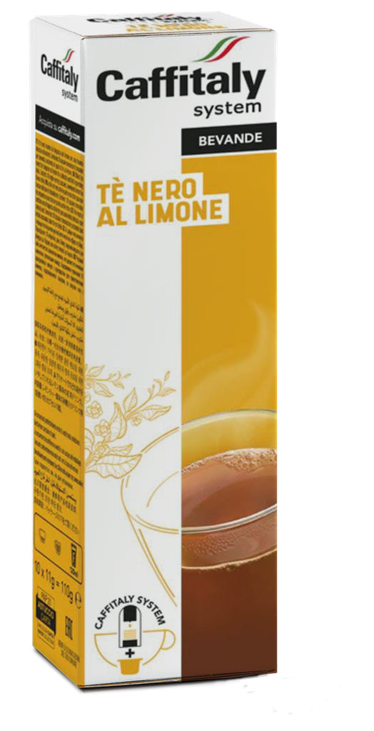 Chicco d'Oro Schwarztee Zitrone – Tee-Kapseln 10 Kapseln – für Caffitaly