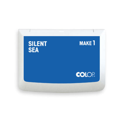 Colop Make1 – Stempelkissen 90 × 50 mm – Blau, Kunststoffgehäuse