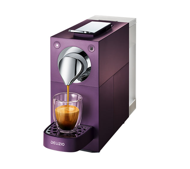 Delizio Una Automatic Kapselmaschine – für Delizio-Kapseln, 19 bar, 1 l, Violett
