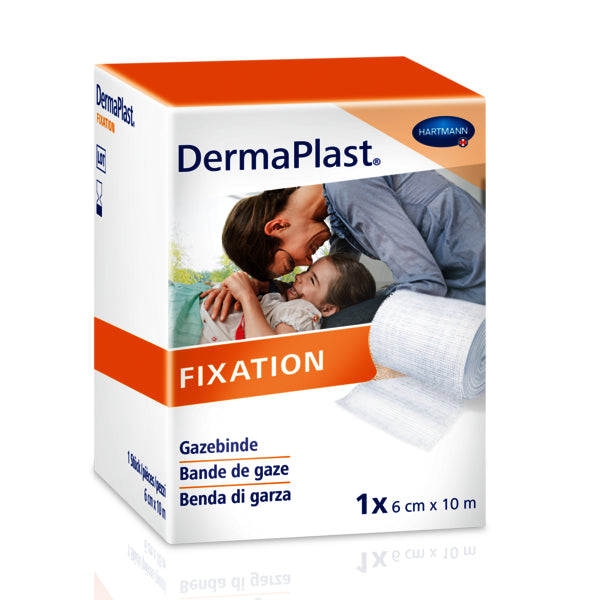DermaPlast Gazebinde – hypoallergen – weiss – Textil – 40 × 10000 mm – 1 Rolle
