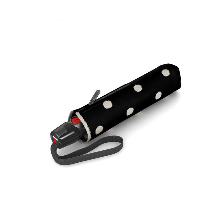 Knirps Taschenschirm T.200 – Automatik (auf/zu) – Ø 97 cm – schwarz – windfest – Aluminium, Stahl, Fiberglas