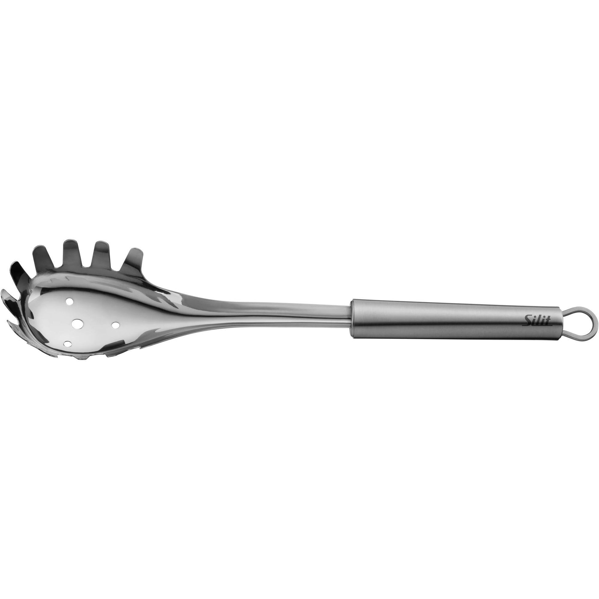Silit Classic Line – Spaghettilöffel 32 cm, Edelstahl, Aufhängering, spülmaschinenfest