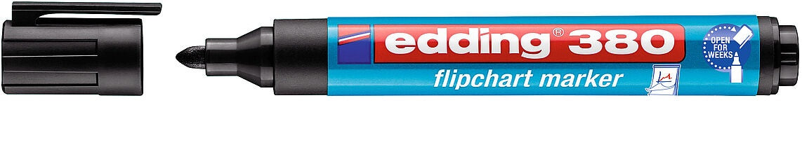 Edding Flipchart-Marker 380 – Rundspitze 1-5 mm – Schwarz
