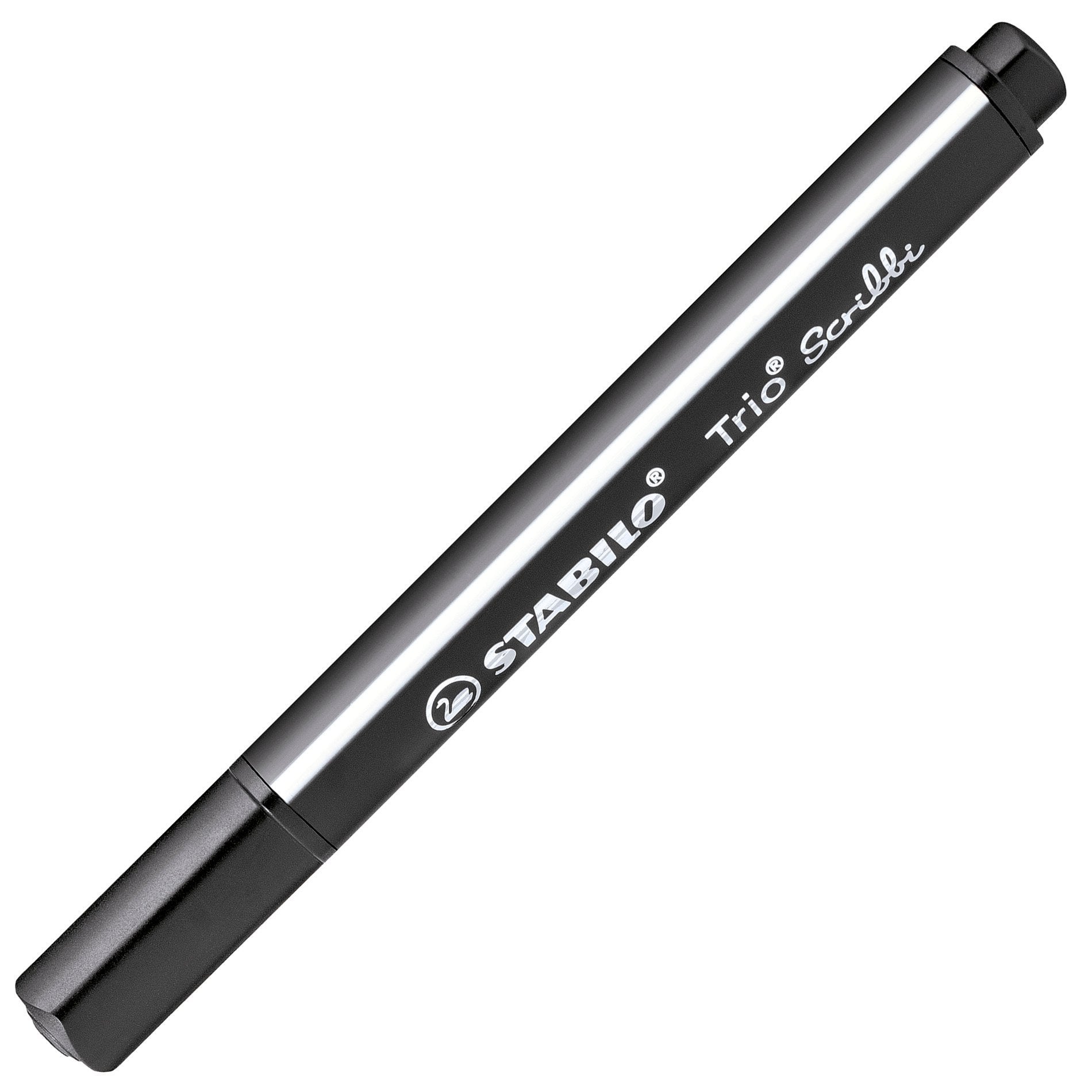 STABILO Trio Scribbi Filzstift – Rundspitze, 2 mm, wasservermalbar, schwarz