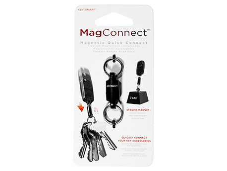KeySmart Schlüsselanhänger MagConnect Classic für KeySmart – magnetisch, Kunststoff, Schwarz, Höhe 50 mm