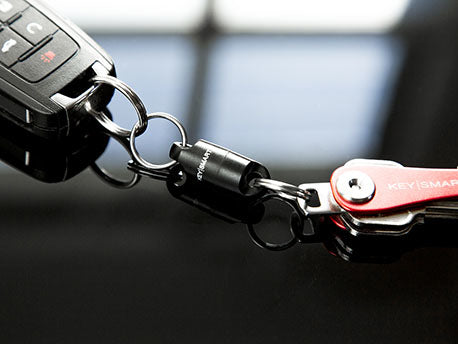 KeySmart Schlüsselanhänger MagConnect Classic für KeySmart – magnetisch, Kunststoff, Schwarz, Höhe 50 mm