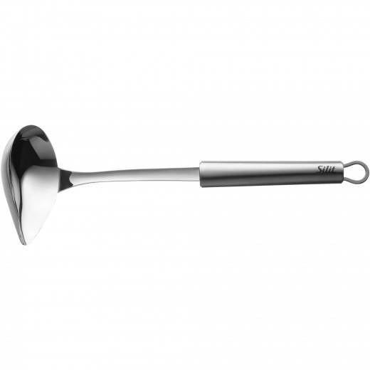 Silit Saucenlöffel Classic Line – Öse zum Aufhängen, spülmaschinenfest – Edelstahl – Silber – 28 cm